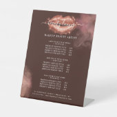 グリッターグラム美しいメイクアップアーティストサービス一覧 台座サイン (正面)