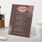 グリッターグラム美しいメイクアップアーティストサービス一覧 台座サイン (インサイチュ)