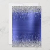 グリッターグラム30thバースデーブルーディスコボール 招待状 (裏面)