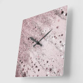 グリッターグラム3 #art #glitter スクエア壁時計 (傾斜)
