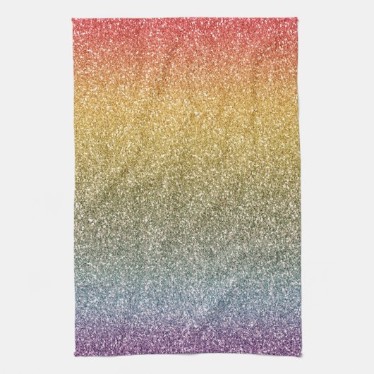 グリッターグリッツレインボー キッチンタオル (縦)