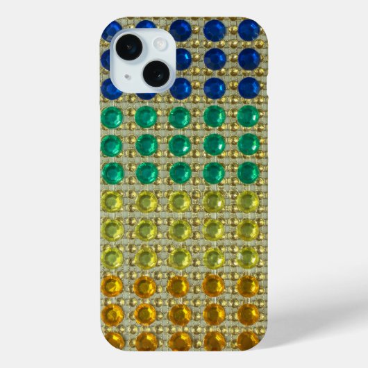 グリッターグリーンイエローブルーsparkleiPhoneケース Case-Mate iPhoneケース (裏面)