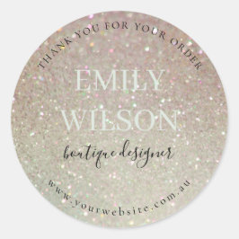 グリッターグリーンピンクアクアご注文ありがとうございます ラウンドシール