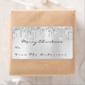 グリッターグレーシルバードリップホリデーズクリスマスシーズン ラベル (インサイチュ)