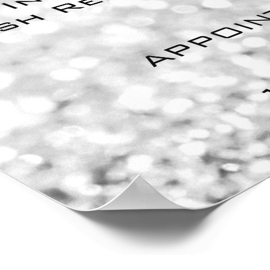 グリッターグレーシルバーメイクアップ目まぶし価格表 ポスター (角)