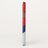 グリッターグレーシルバーレッドネイビー|レディガーリーーボス Case-Mate iPhoneケース (裏面/右)