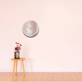 グリッターグレーバラ金ゴールドナンバーズ赤面美しいルクス ラージ壁時計