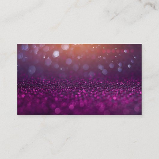 グリッターグローパープル |金属製金ゴールド名刺 名刺 (裏面)