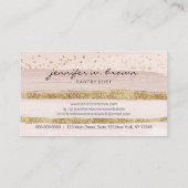 グリッターケーキフローラ赤面ブルー 名刺 (裏面)