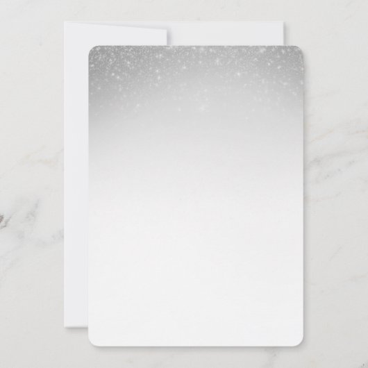 グリッターコンフェッティ 25周年結婚記念日 招待状 (裏面)