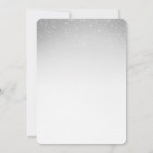 グリッターコンフェッティ 40周年結婚記念日 招待状 (裏面)