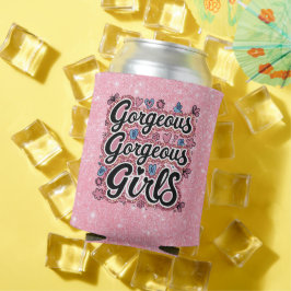 グリッターゴージャスな女の子ドードル 缶クーラー