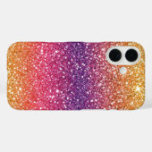 グリッターゴールデンパープルグラデーション Case-Mate iPhoneケース (裏面 (横))