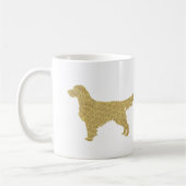 グリッターゴールデンレトリエバーマグ コーヒーマグカップ (左)