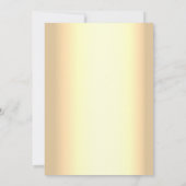 グリッターゴールドとダスティーブルーの結婚式招待状 招待状 (裏面)