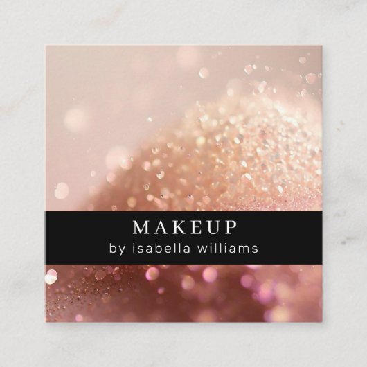 グリッターサロン名刺 スクエア名刺 (正面)