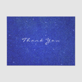 グリッターサンキューコバルトブルーバラフライトホワイト 薄葉紙