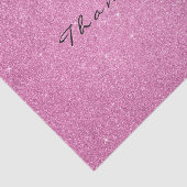 グリッターサンキューユー明るい赤紫色ピンクローズフェイスホワイト 薄葉紙 (詳細)