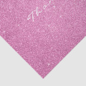 グリッターサンキューユー明るい赤紫色ピンクローズフェイスホワイト 薄葉紙 (詳細)