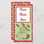 グリッターサンタクリスマスフラットカード シーズンカード (正面/裏面)