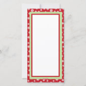 グリッターサンタクリスマスフラットカード シーズンカード (裏面)