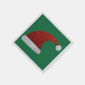 グリッターサンタハットナプキンズ スタンダードカクテルナプキン (角)