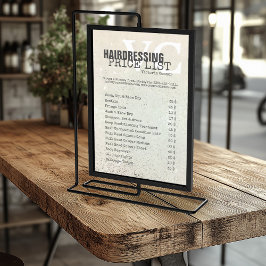 グリッターサンドヘアケアサービス価格表フライヤー チラシ