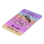 グリッターシスターパーソナライズされたズクルーズキャビン マグネット (左側)