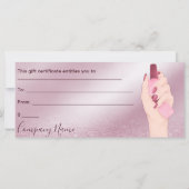 グリッターシックネイルアーティスト事業商品券 (裏面)