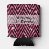 グリッターシボきらきら光るロン |明るい赤紫色 缶クーラー (裏面)