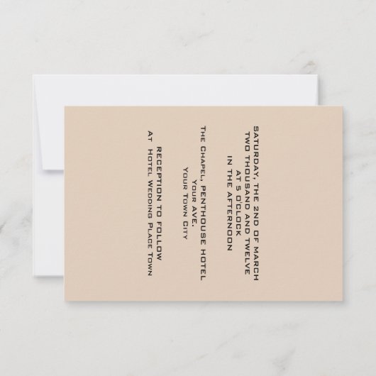 グリッターシャインシークイン二ハートの愛結婚パーソ 招待状 (裏面)