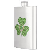 グリッターシャムロック及び馬蹄型フラスコ フラスク (左)