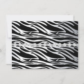 グリッターシューベビーガールベビーシャワーエスニック 招待状 (裏面)