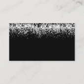 グリッターシルバーシャワーゲームカードの数キス プレイスカード (裏面)