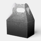 グリッターシルバー結婚スパークの書道ありがとう フェイバーボックス (裏面サイド)