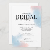 グリッターシンプルブライダルシャワー招待 招待状 (正面/裏面)