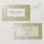 グリッターシーケンス美容師ファッションテンプレート 名刺 (正面/裏面)