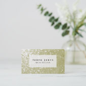 グリッターシーケンス美容師ファッションテンプレート 名刺 (スタンド正面)