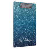 グリッターシーサイドと海ブルーのグラデーション先生 クリップボード (右)