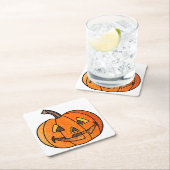 グリッタージャック・オランタン スクエアペーパーコースター (インサイチュ)