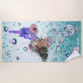 *~*グリッタージンベエザメ星魚砂城   ビーチタオル (正面)