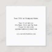 グリッタースカルフェイクタトゥーアーティスト名刺 スクエア名刺 (裏面)