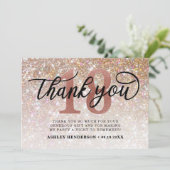 グリッタースグラデーションイート18誕生日 サンキューカード (スタンド正面)