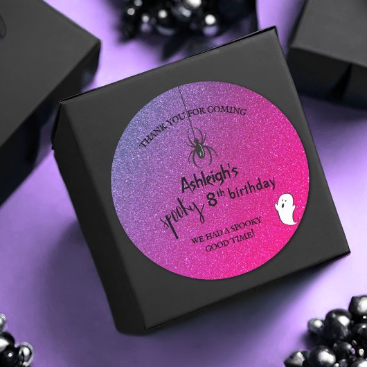 グリッタースグラデーションパイダー幽霊ハロウィングラムフェイト ラウンドシール