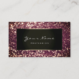 グリッタースタイリストファッションブロガー金ゴールドブルゴーニュBlac 名刺