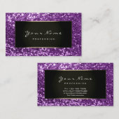 グリッタースタイリストファッションブロガーViolet Framed 名刺 (正面/裏面)