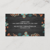 グリッタースタイリスト木花柄 名刺 (裏面)