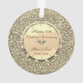 グリッタースターズダイヤモンド結婚50周年 オーナメント (裏面)