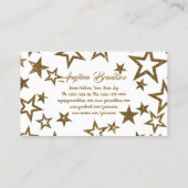 グリッタースターパーティーレンタル食器類 名刺 (裏面)