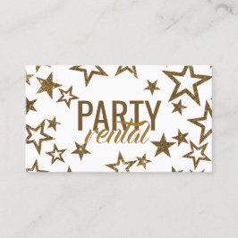 グリッタースターパーティーレンタル食器類 名刺